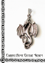 Медальон келтски дракон с възел за защита